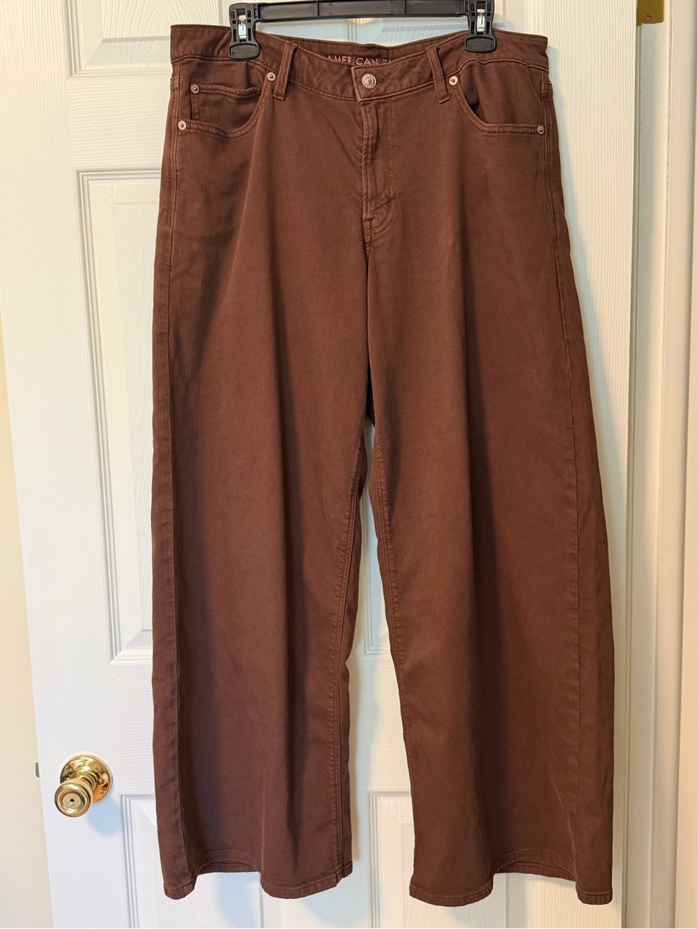 Womens American Eagle Soft Wide Leg Jeans sz 12 reg